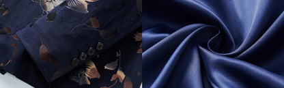 Men's Double Breasted Blazer Handsome Trend Casual Wedding Business Fashion High Quality Flowers Costume Homme De Luxe
