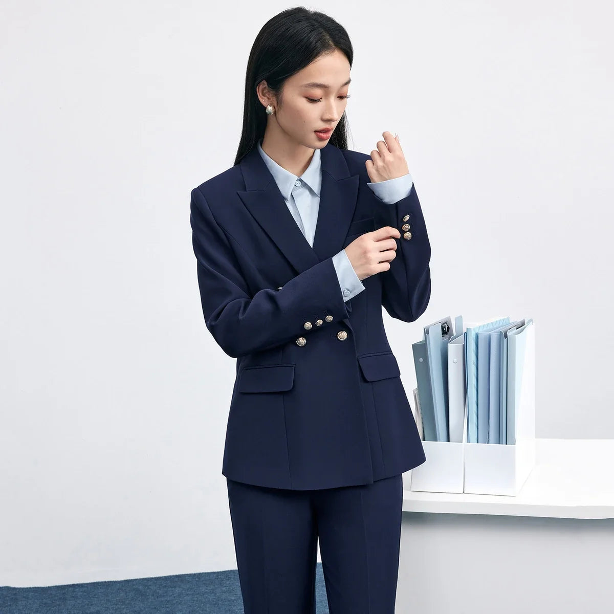 Women's Blazer‌s Slim Fit Coats Autumn 2026 Ladies Office Wear‌ Long Sleeve ‌Jacket‌ Women Formal Clothing 153XA1646