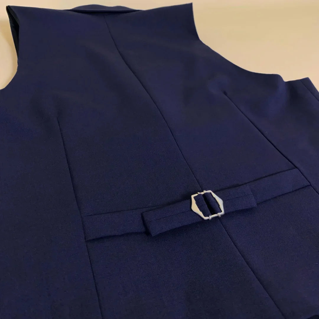 Men's Vest with Lapel Single Breasted Solid Waistcoat for Wedding & Formal Occasions