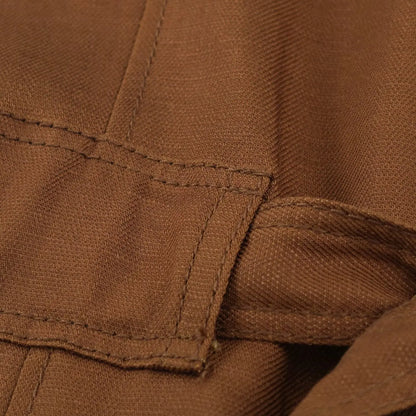 2026 Vintage Fashion Brown Sleeveless Trench Vest Lapel Collar Belted Waist Drawstring Sleeveless Waistcoat With Pockets