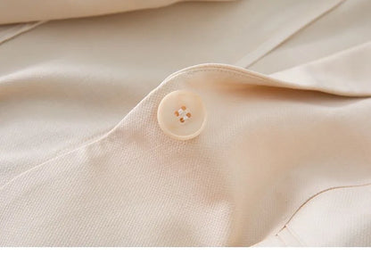 Spring Summer New Style Korean Version Silk Fashion Small Suit Jacket Women Thin Sleeve Seven Button Slim Fit Western Wear