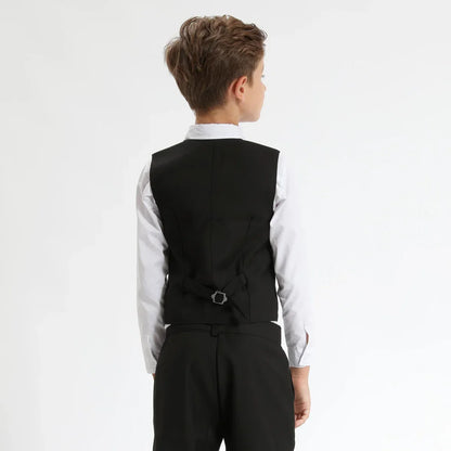 Kids Clothes Boys Suit Wedding Formal Outfit Set Children Easter Church Gentleman Ring Bearer Perform Tuxedo Teenagers Blazer