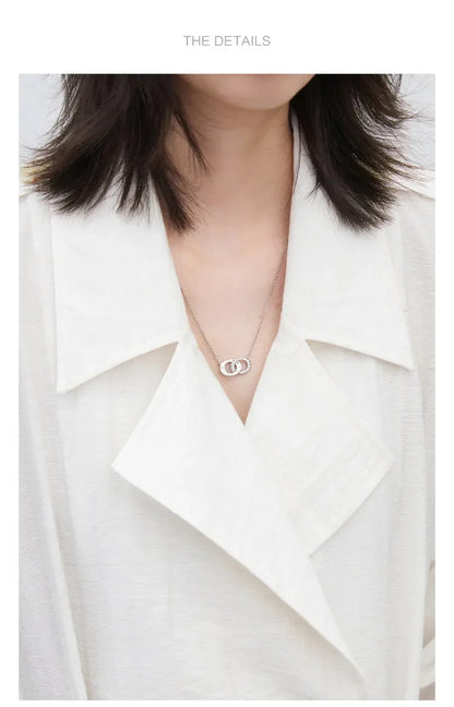 New Women Mid-length Trench Coats Loose Casual Oversized Double Breasted Office Ladies Blazer Jacket Spring Autumn