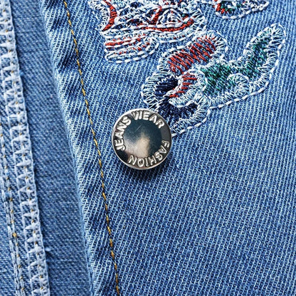 2026 New Summer Thin Denim Vest Jacket Fashion Embroidered Sleeveless Waistcoat Female Vintage Jean Vest Coat Tops Chaleco Mujer