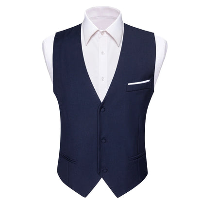 Men's Slim Fit Dobby Vest – Multi-Color Formal Waistcoat for Weddings & Smart Events