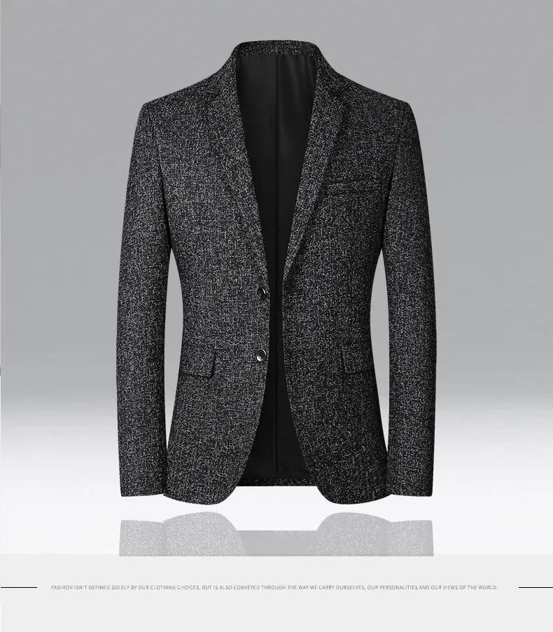 High Quality Men's Blazer Spring Non Ironing Solid Suit Jacket Business Casual Blazer Men Clothing Wedding Suit Jackets A5FX102