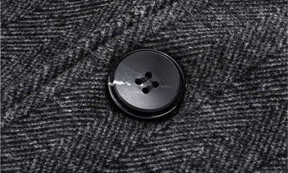 Mens Designer Knitted Wool Stretch Coat Casual Business Handsome Overcoat High Quality Fashion 2024