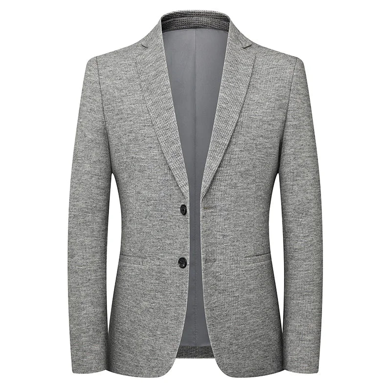 Blazer's New Men's Fashion Outdoor Travel Camping Youth Wedding Versatile, Hosting Campus Slimming Casual Korean Version Blazer