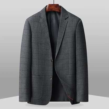 Blazer's New Outdoor Men's Fashion, Sporty and Slimming British Style Business Gentleman's Versatile Wedding Checkered Blazer