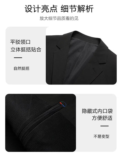 2025 Blazer Men's Fashion Gentleman Business Slimming Trend British Style Performance, Banquet Hosting, Casual Wedding Blazer