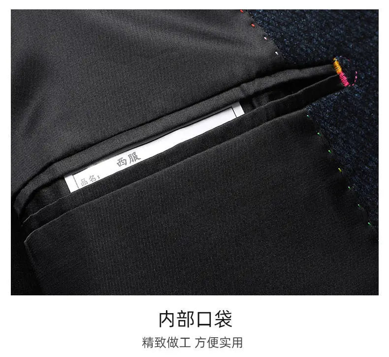 Men's Business Casual Blazer men Fabric Single-Breasted Suit Jacket for Office Daily Wear man Sport Coat  for Work Meetings