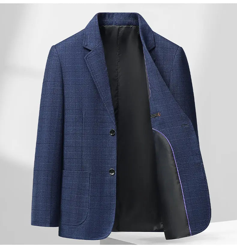 Blazer Autumn and Winter Men's Fashion Business Outdoor Travel Checkered Wedding Youth Slimming Casual High Formal Wear Blazer