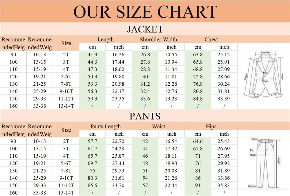 High Quality Child Printed Gilt Stamped Suit Set For Catwalk Performance Graceful Boys Suits New Year Christmas Party