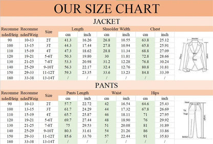 High Quality Child Printed Gilt Stamped Suit Set For Catwalk Performance Graceful Boys Suits New Year Christmas Party