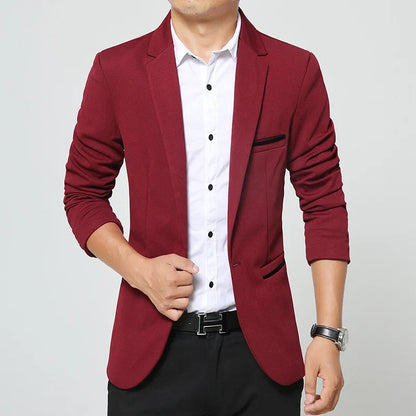 Men's Casual Blazer Single Breasted Slim Fit for Men – Multi-Color – Office & Daily Wear