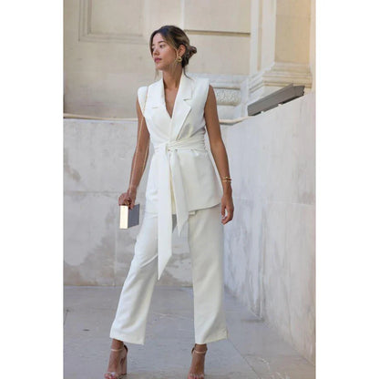 Multiple Styles to Choose From Women Pants Set High-end Female Two Pieces(Vest+Trousers)ropa de mujer ofertas