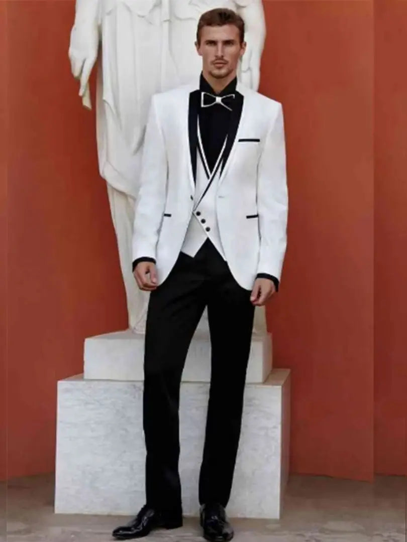 New Groom Wear Prom Dress Evening Dress Business Suits Party Suits costume homme mariage Three Pieces(Jacket+Vest+Pants)