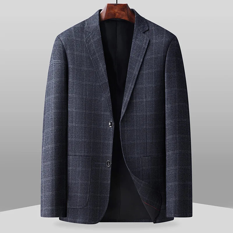2026 New Style Slim-Fitting Men's Suit Jacket - Solid Color Classic Business Casual Fashion Formal Suit Jacket Top