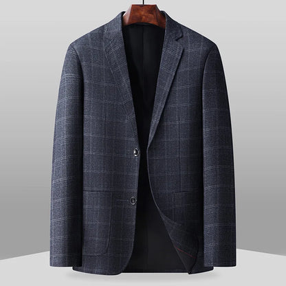 2026 New Style Slim-Fitting Men's Suit Jacket - Solid Color Classic Business Casual Fashion Formal Suit Jacket Top