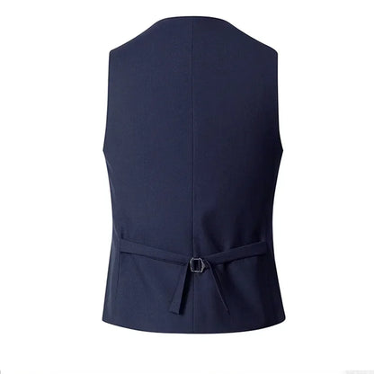 Men's Suit Vest Single Breasted Sleeveless Waistcoat for Weddings and Formal Events