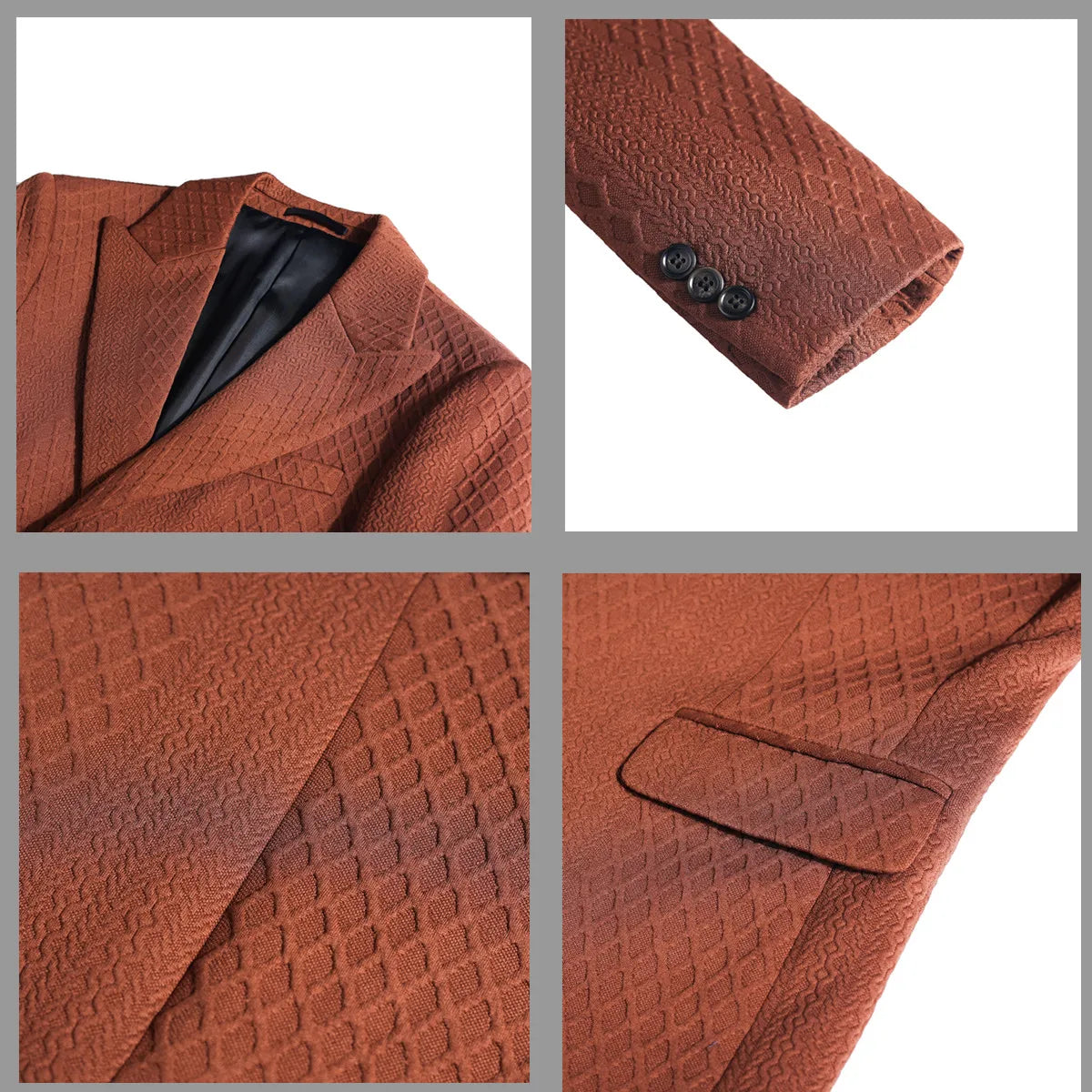 Autumn Winter Single Breasted Wedding Suit Jacket for Men Business Casual Slim Fit Blazers Banquet Party Social Suit Jackets