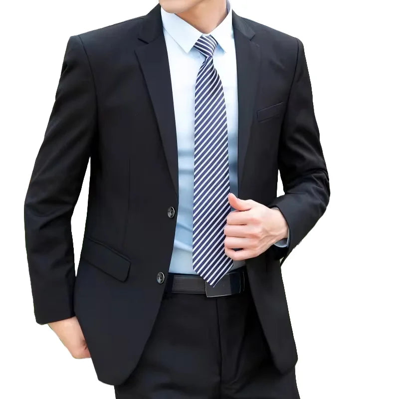 Men's Slim Fit Formal Suit Set – Blazer & Pants for Business, Wedding & Special Occasions