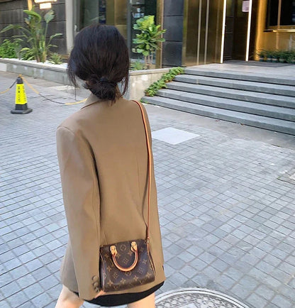 Women's Slim Fit Long Sleeve Blazer Elegant Office Blazer Casual Korean Fashion Street Trend Spring Autumn New