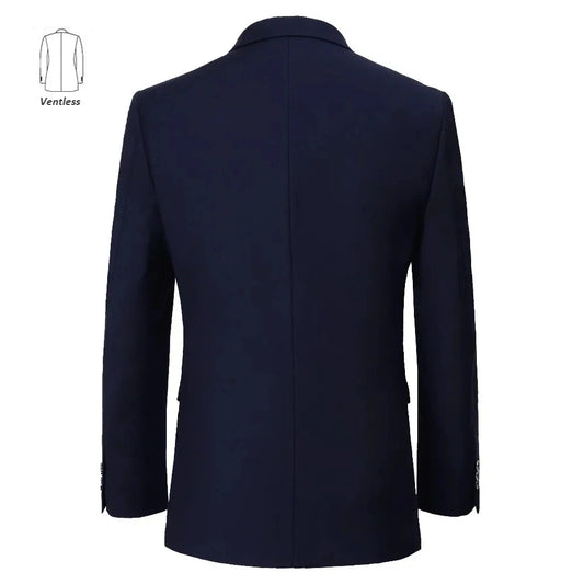Men's Plus Size Wedding Suit 2-Piece Set – Big & Tall Groom Blazer and Pants, Smart Casual, Wedding