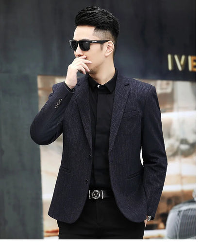 Blazer New Men's Fashionable Outdoor Travel Premium Business Wedding Versatile Host School Fit Casual Korean Version Blazer