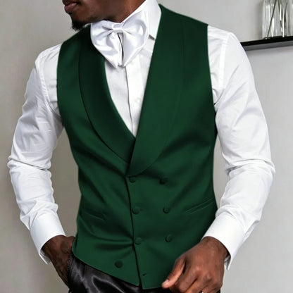 Men's Double Breasted Suit Vest for Wedding & Formal Occasions