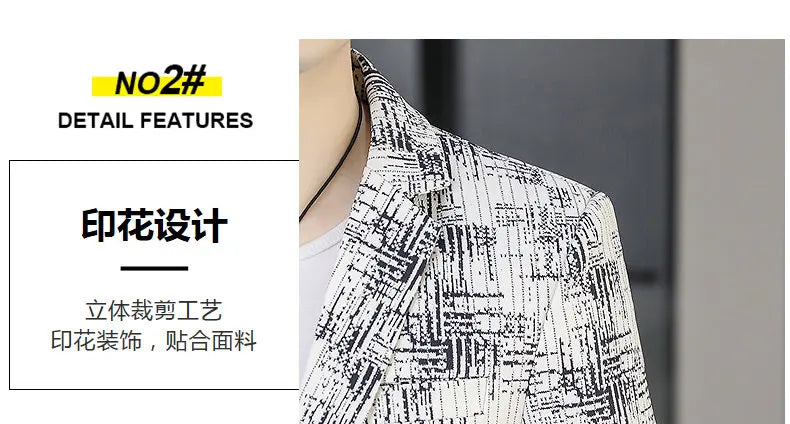 Blazer Men's Fashion Outdoor Travel Gentleman Wedding Slimming Business Versatile Trendy Casual Korean-style Formal Wear Blazer