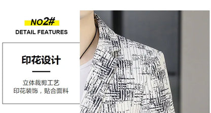 Blazer Men's Fashion Outdoor Travel Gentleman Wedding Slimming Business Versatile Trendy Casual Korean-style Formal Wear Blazer