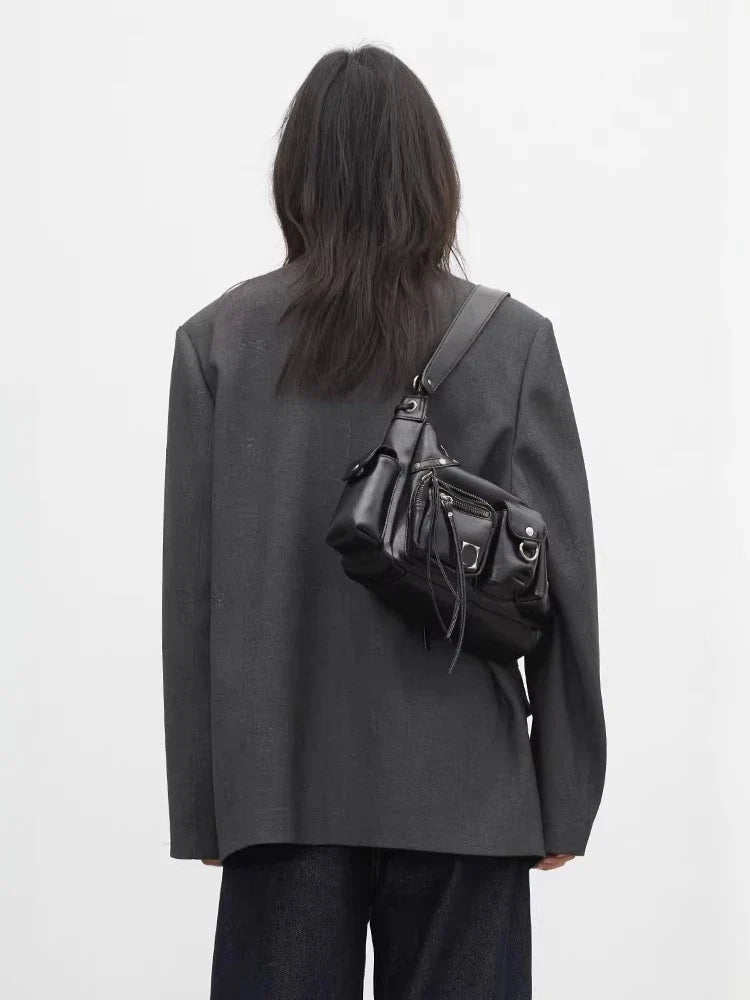 Fashion Women Blazers Loose Casual Design Bow Embossed Office Ladies Suit Jacket Gray Spring Autumn 2026 Female Coat