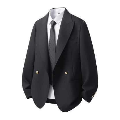 Korean Style Menswear Clothing Blazer Uniform Suits Jackets Coats 2026 Fashion Casual Men Business Social Blazers Hommes De Luxe