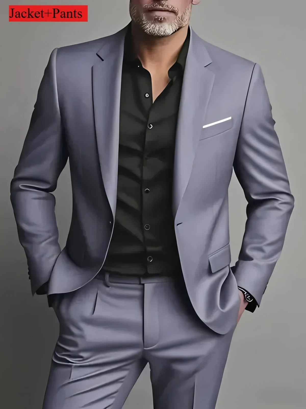 2 Pièces Costumes Homme Grande Taille Pour Mariage Marié Tuxedos Bal Ensembles Blazer Homme D'affaires Trajes De Hombre