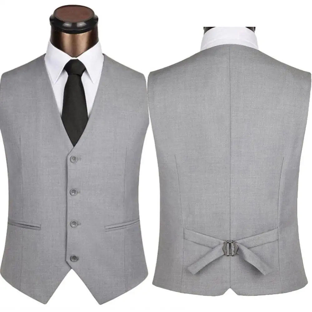 Men's Suit Vest – Single Breasted Slim Fit Dress Waistcoat for Formal & Smart Casual Occasions