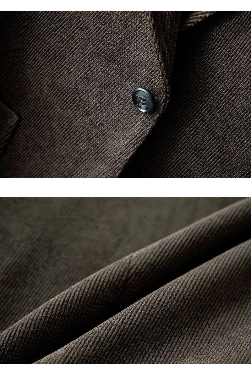 High Quality Fashion Handsome Business Leisure Autumn and Winter New Suit Thick Material Suit Jacket  Blazer Masculino Slim Fit