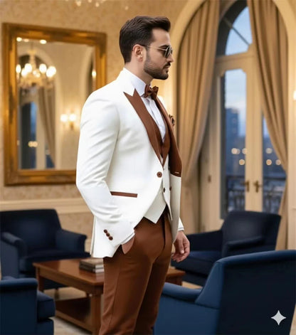 Turquoise Formal Men Suits Slim Fit 3 Piece Blazer Sets Custom Groom Suits Prom Party Tuxedo Terno Masculino Costume Homme