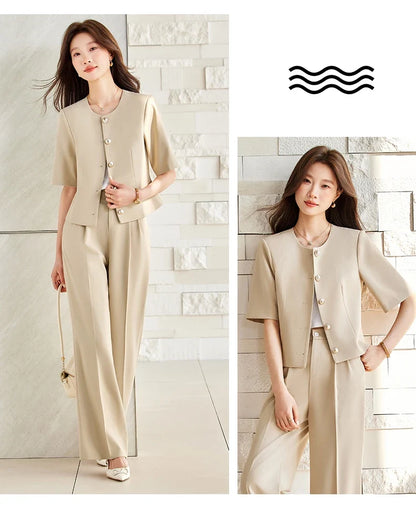 Fashionable Professional Women's Clothing, Two-Piece Blazer+Pants, Exquisite Elegant, 2026 Spring/Summer New Collection