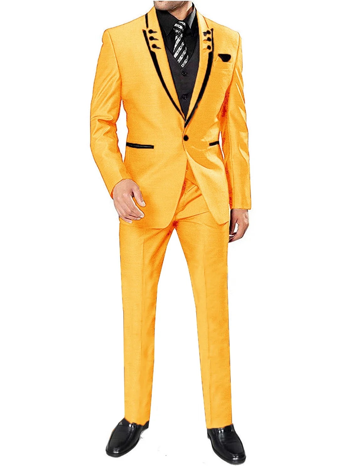 Men's 3 Pieces Suits Wedding Suits One Button Groom Tuxedos Men Leisure Boutique Business Wedding Suit Jacket Pants Vest