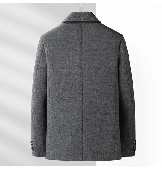 30% Wool, Blazer Men Fashionable High-end Solid Color Business Outdoor Travel Gentleman's Wedding Versatile Host Casual Blazer