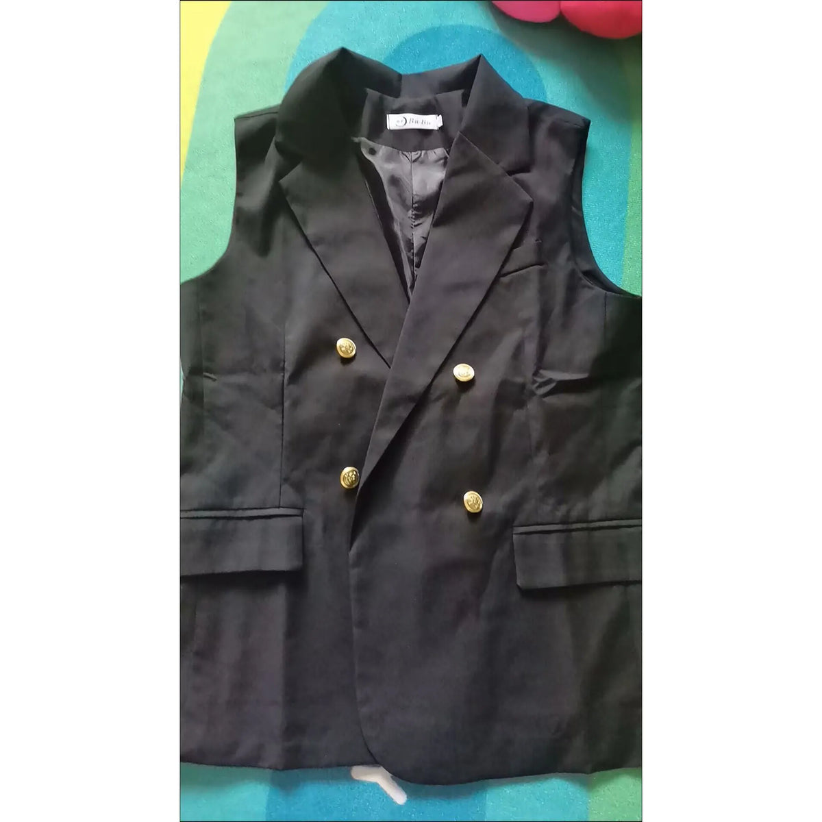 Women Spring Suit Jacket With Lined Waistcoat Female Korean Solid Color Loose Double Breasted Casual Blazers Vest Tops Jacket
