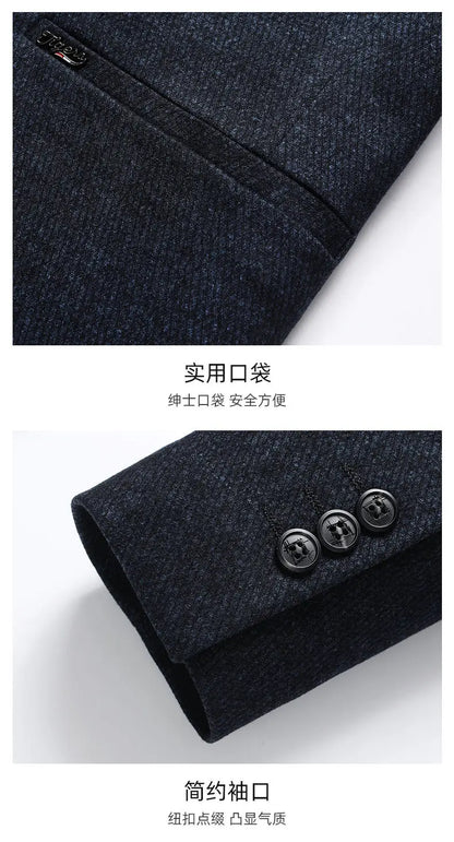 Men's Business Casual Blazer men Fabric Single-Breasted Suit Jacket for Office Daily Wear man Sport Coat  for Work Meetings
