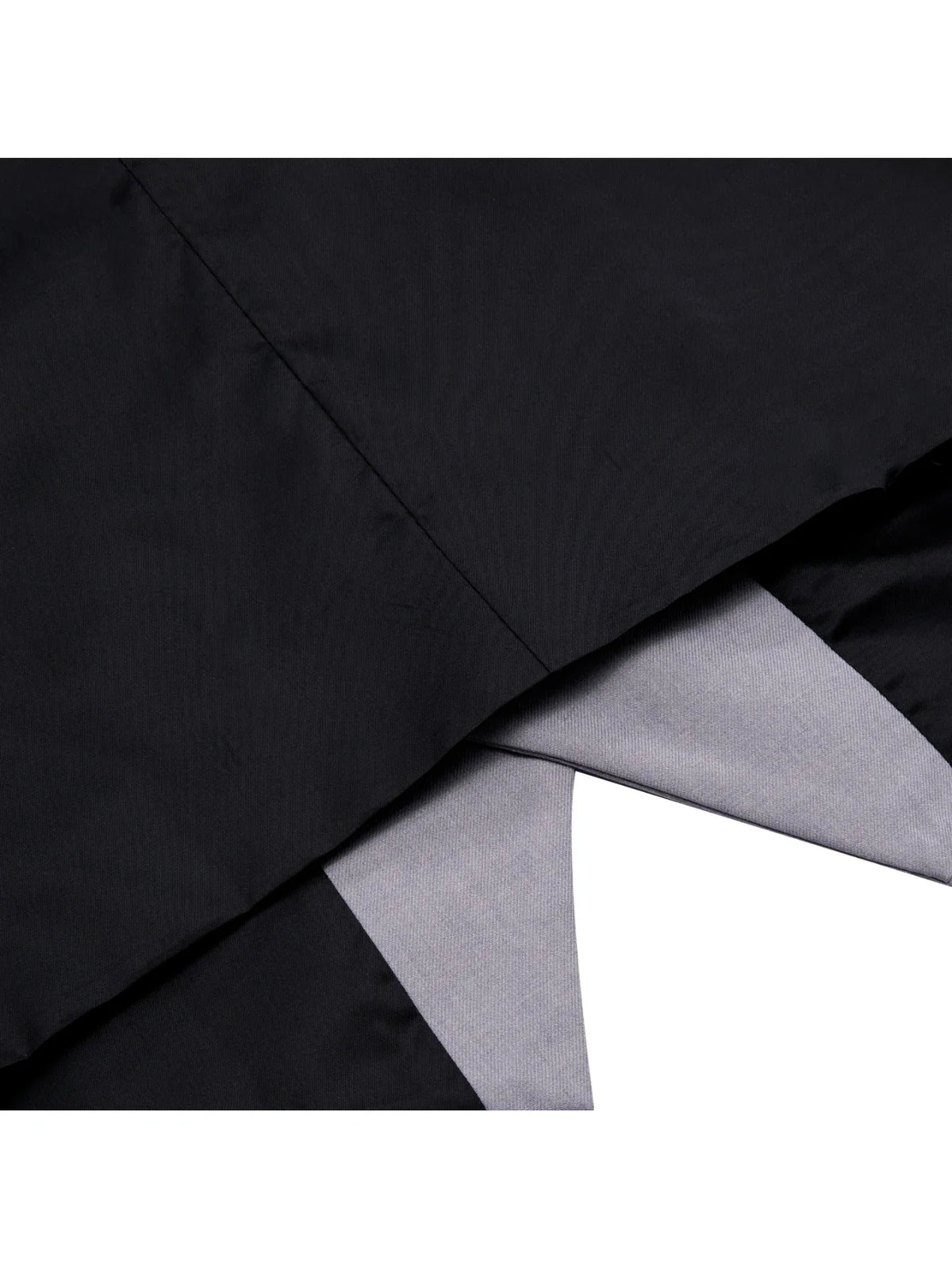 Men's Double Breasted Waistcoat with Necktie Pocket Square and Cufflinks – Black & Blue
