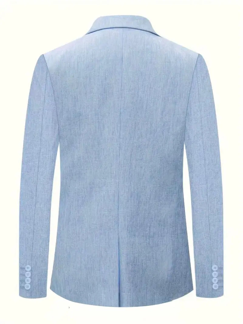 Mens Clothing 2026 Blazers Para Hombres Vintage Cotton Linen Single Button Designer Business Social Jaqueta Masculina Man Suits