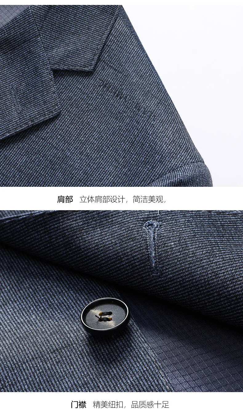 Blazer Men's Fashion Gentleman Business Slimming Performance Banquet Hosting Casual Wedding Anti-wrinkle No-ironing Blazer