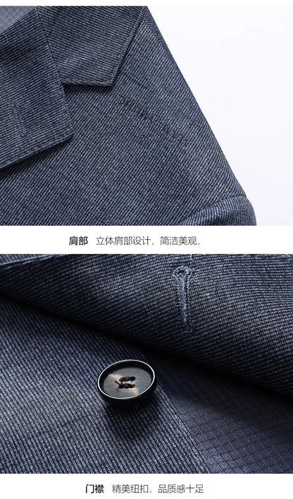 Blazer Men's Fashion Gentleman Business Slimming Performance Banquet Hosting Casual Wedding Anti-wrinkle No-ironing Blazer