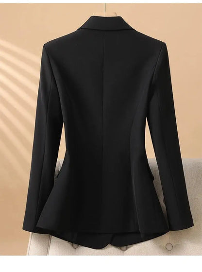 Spring 2025 Fashion Outerwears Blazer Mujer Woman New In Coats Casaco Feminino Double Breasted Office Lady Blazers Jackets Tops