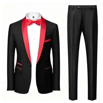 Men's Premium 3 Piece Suit Set Business Casual Blazer Jacket Vest Dress Pants Formal Suit Essential Daily Office Outfit