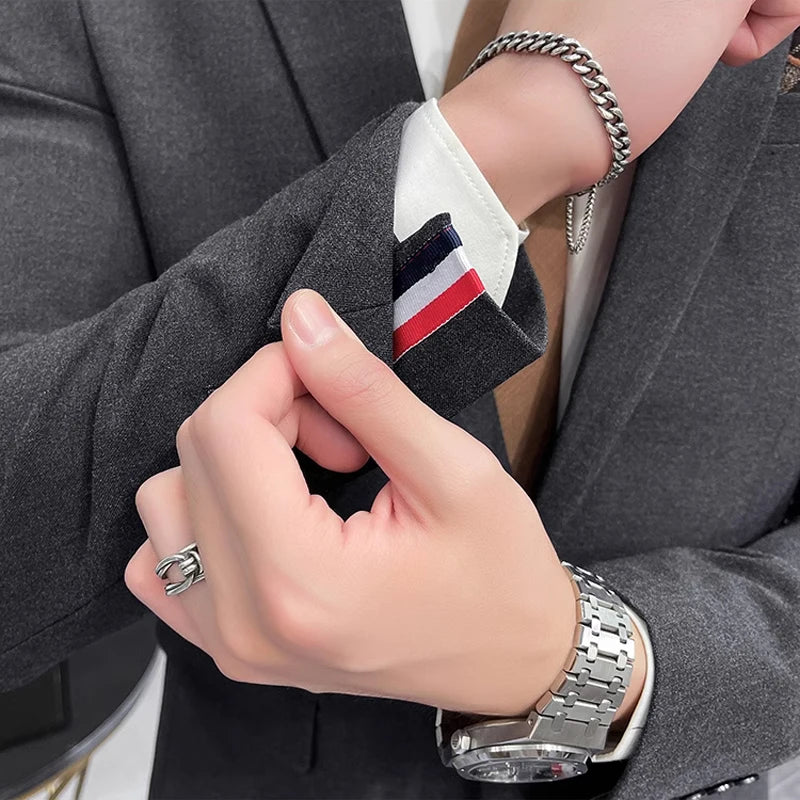 Men's Blazer Suit Jacket – Smart Casual & Business Style – 1 or 2 Button – Wedding & Party
